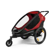 Hamax Outback One Trailer With Recline - Black/Red