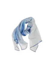 Alexander McQueen Gradient Detailed Scarf One size White