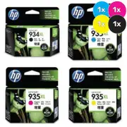 HP 934XL, 935XL Ink Cartridge Value Pack - Includes: [1 x Black, Cyan, Magenta, Yellow]