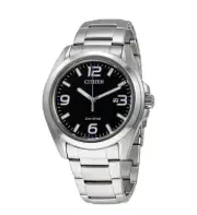 Citizen Eco-Drive Black Dial Stainless Steel Men's Watch AW1430-86E