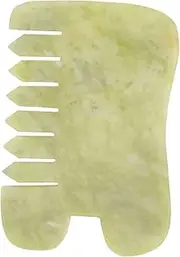 BATHVEVE 1Pc Nature Jade Board Facial Massage Tool for Green Scraping Board for Relaxation Health Benefits Friends Family