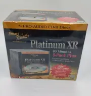 Platinum XR CD-R Recordable 9 Pack 80 Minutes Professional Grade New Sealed