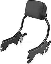 Mofun Short Passenger Backrest Sissy Bar Compatible with Harley Softail Street Bob FXBB,Heritage Classic FLHC FLHCS,Deluxe FLDE,Softail Slim FLSL 2018-2024,Gloss Black