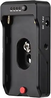 Daseeme NP-F Battery Charger Metal Battery Adapter Plate with Type-C Bi-directional Charging Port DC12V DC7.4V Outputs Cold Shoe Adapter 1/4 Inch Screw Hole for NP-F550 F750 F970 Batteries for BMPCC 4