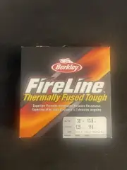 Berkley Fireline 30 Lb Test Thermally Fused Tough 125 Yards Smoke Braided Line