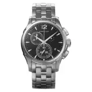 Hamilton Jazzmaster Watch, Black Dial, Quartz, 10 ATM Water Resistant, Sapphire