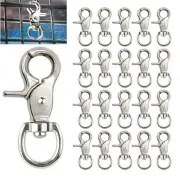 20PCS Trigger Snap Hooks 2.32 x 0.82 Heavy Duty Swivel Snap Hooks Metal C