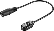 Labymos 9V Battery Clip Converter Snap Connector 2.1mm * 5.5mm Female Plug for Guitar Effect One Spot Power Supply