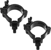 LALADEFIEE 2Pcs Heavy Duty Aluminum Alloy Lamp Clips Wear Resistant Stage Light Truss Clamps for LED and Moving Head Lights Durable and Easy to Install