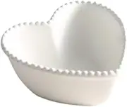 Heart Shaped Ceramic Bowl Plate Fruit Salad Bowl Dessert Plate Food Serving Tray for Wedding Birthday Party Home Kitchen Restaurant Valentine’s Day Special Irregular Design