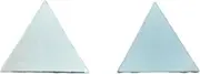 15 mm Triangle Shape Silver Craft Glass Mirror Mosaic Hand Cut Stained Small Tile Decor (N-09) (500)