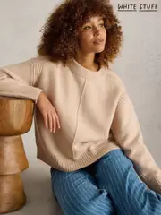White Stuff Natural Lovely Boxy Jumper (F13873) | $76