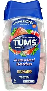 Tums Tums Ultra Strength 1000 Chewable, Assorted Berries 72 tabs