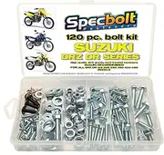 120pc Specbolt Suzuki DRZ DR Four Stroke Bolt Kit for Maintenance & Restoration of DRZ400 Using OEM Spec Fastener DR-Z DR 70 100 110 125 200 250 350 400 650 DRZ SM