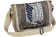 [OmobY] Attack on Titan Shoulder Bag Canvas Messenger Bag Satchel Men Crossbody Bag