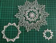 Large ALL OCCASION Stunning - SNOWFLAKES ONE OF A KIND DIE TLD538 Tattered Lace