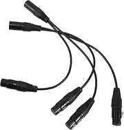 GLSTOY 2pcs XLR Cable Balanced Microphone Extension with Dual Connectors Noise Reduction Balanced Mic Cable for Enhanced Audio Quality for Audio Devices and Recording Equipment
