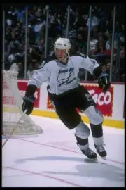 Defenseman Cory Cross Tampa Bay Lightning moves down the ice the A- Old Photo