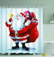 Santa Is Here! Shower Curtain