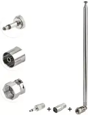 DAB 7-Sections Telescopic FM Antenna For Indoor Digital HD Radio FM Bluetooth