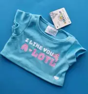 BUILD A BEAR I Like You A Lot Axolotl Happy Valentines T Shirt 2024 BNWT