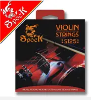 Spock S125 4/4 Full Size High Carbon Steel Core Super Light Violin String Set