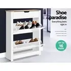 Shoe Rack Storage Shoes Cabinet Organiser Cupboard 2 Tier Adjustable Shelves