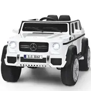 Costway Ride on Car Maybach&Benz Licensed 12V Ride on Toy w/Remote Control Electric Vehicle White
