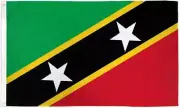 "ST. KITTS AND NEVIS" flag 3x5 ft polyester banner sign Saint Caribbean UN
