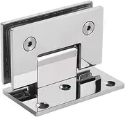 Glass Door Hinge,Bathroom Clamp,Pivot Hinges,Furniture Hardware Soft Close Cabinet Hinge Accessories, Glossy Hinged Bathroom Clip 90 Degrees, Stainless Steel Single-sided Hinge Shower Room Frameless G