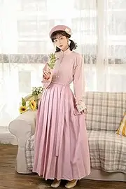 [JIMINISO] 2 Colors Han Elements Coat Dress Set Original Ming Dynasty Thicken Casual Cape Waist Skirt Cute Winter Suit