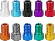 BRASS ADAPTOR PRESTA TO SCHRADER BICYCLE VALVE CONVERTER BIKE PUMP CONNECTOR