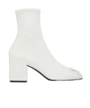 Courrèges Reedition AC Side Zipped Ankle Boots 36 White