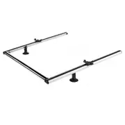 Cruz 2 aluminium extensible roller supports + 80 cm inox roller, 941-193