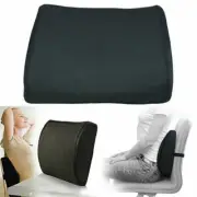 Memory Foam Lumbar Pillow Travel Pillow Car Chair Office Chair Back Support Blac