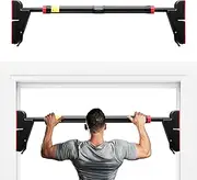 GENKI Pullup Push Up Bar Chinup Situp Door Abs Exercise Home Gym Workout Fitness Strength Training 250kg 76-110cm Adjustable…
