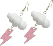 [Holibanna] Cloud Earrings Thunder Storm Personalized Drop Dangle Earrings for Women Girls Fashion Jewelry