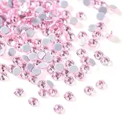 SS8 Light Pink Hotfix Rhinestones Bulk, 2880 Pieces Hot Flat Back Crystals Rhinestones for Crafts Clothes Shoes DIY Supplies, 2.5MM