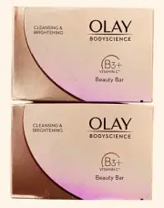 Olay Bodyscience B3 + Vitamin C Cleansing & Brightening Beauty Bar 85g 2 Bars