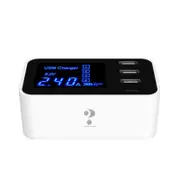 Cda30 20W 3 Usb Ports + Usb-C / Type-C Ports Multi-Function Charger With Led Display