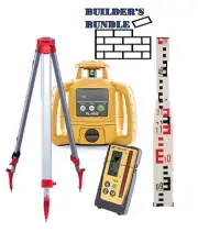 BUILDER'S BUNDLE - Topcon RL-H5B Alkaline Laser Level with LS-100D & BUILD COMBO