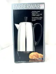 New Vtg Farberware 12 Cup Coffee Percolator Pot 142 Stainless Steel USA Sealed