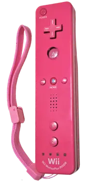 Genuine Nintendo Motionplus Wii Pink Controller Remote Wand RVL-003 Wii Motes (Preowned)