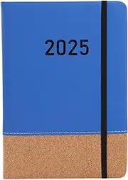 2025 Planner Notebook Schedule Notebook, A5 Portable, Daily Hour Planner to Do List Notebook for Business School Office Home, Blue