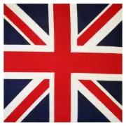 Unisex Cotton Hip Hop Bandana Union Jack Flag Print Hair Band Square Scarf Mask