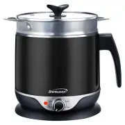 BRENTWOOD HP-3019BK 1.9-Qt. 600-Watt Stainless Steel Cordless Electric Hot...