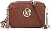 [MKP COLLECTION] MKP Lightweight Small Fashion Crossbody Bags Purses for Women Signature Shoulder Messenger Bag with Tassel Zipper Pocket