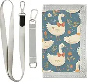 [Yoogain] Cartoon Cute Duck mens wallets for male cool wallets with money clip with lanyard, cartoon cute duck, 1 size, Fashion