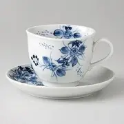 Set of Three Hand 描花 Scattered Coffee C / S [220cc 385g] [Japanese-Style Coffee C / S] [Hotel Restaurant Cafe Tableware eateries for Business Visitors]