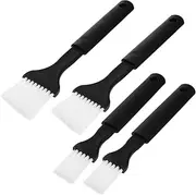Gatuida 4pcs Plastic Brush for Cooking BBQ Includes Small Nylon Bristle Brushes with Comfortable Grip for Basting Baking and Grilling Quick Drying Dishwasher Safe
